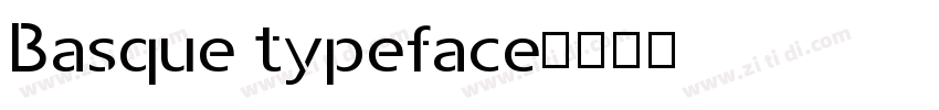 Basque typeface字体转换